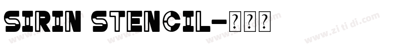 Sirin Stencil字体转换
